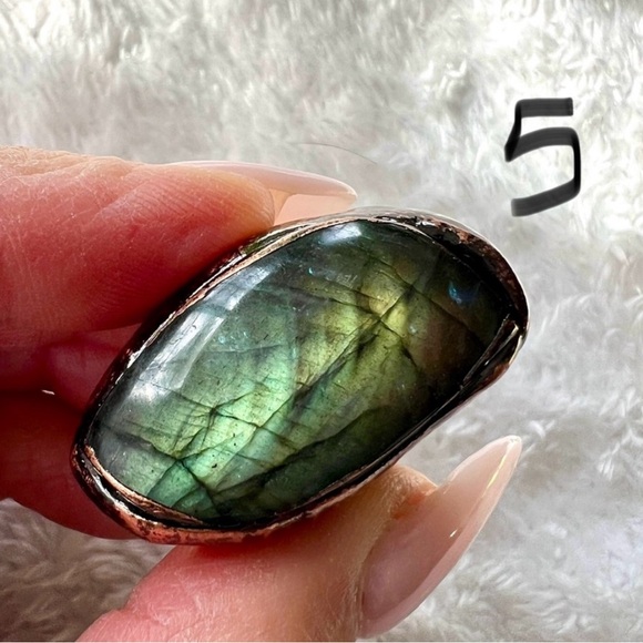 Dragons Eye FLASH Labradorite Ring 6, 6.5, 7, 7.5, 8 - Picture 8 of 8